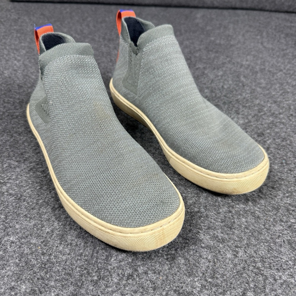 Rothy's The Chelsea Gray Knit Hi Top Sneaker Women's Size 7.5 US